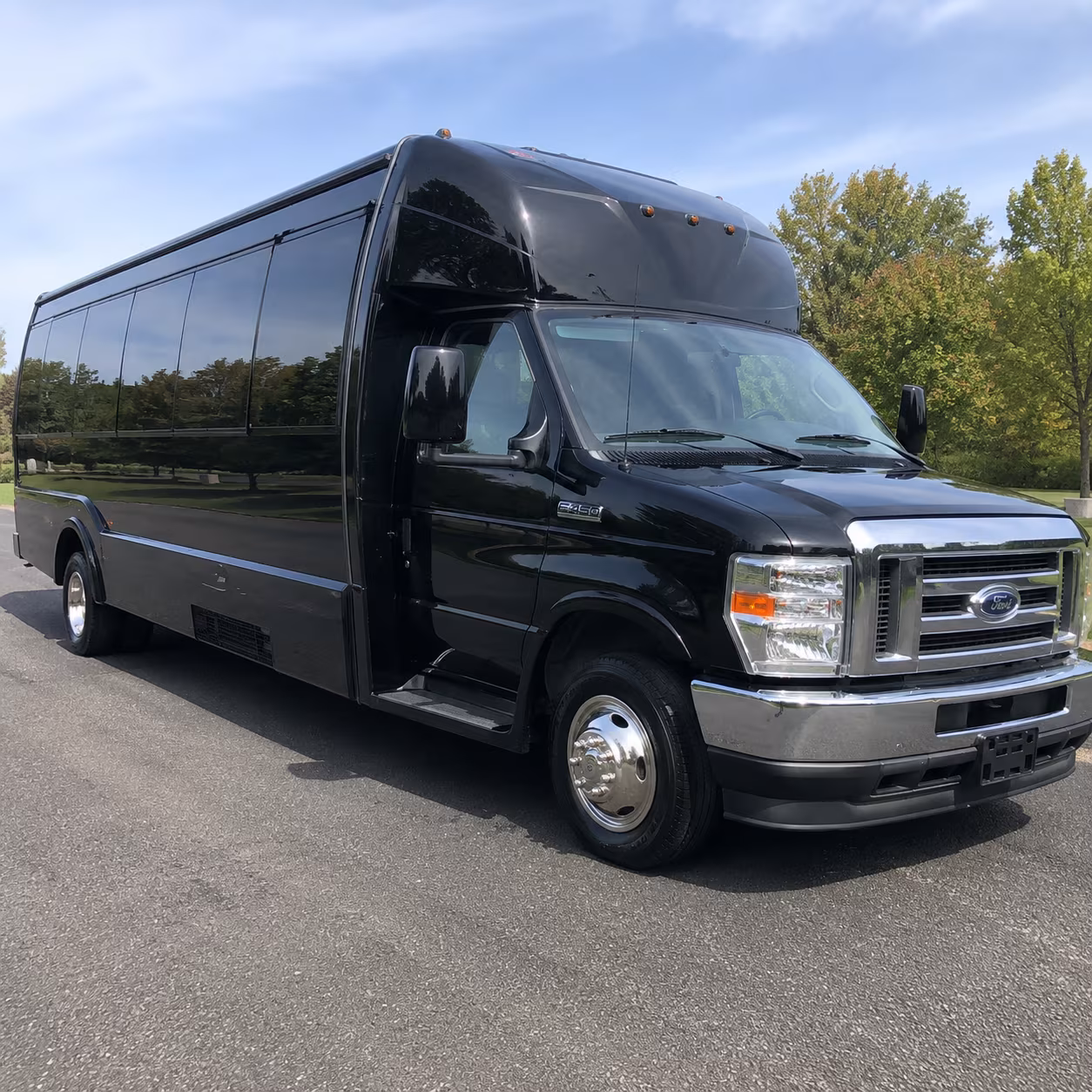 Pittsburgh Sporting Event Transportation party bus interior