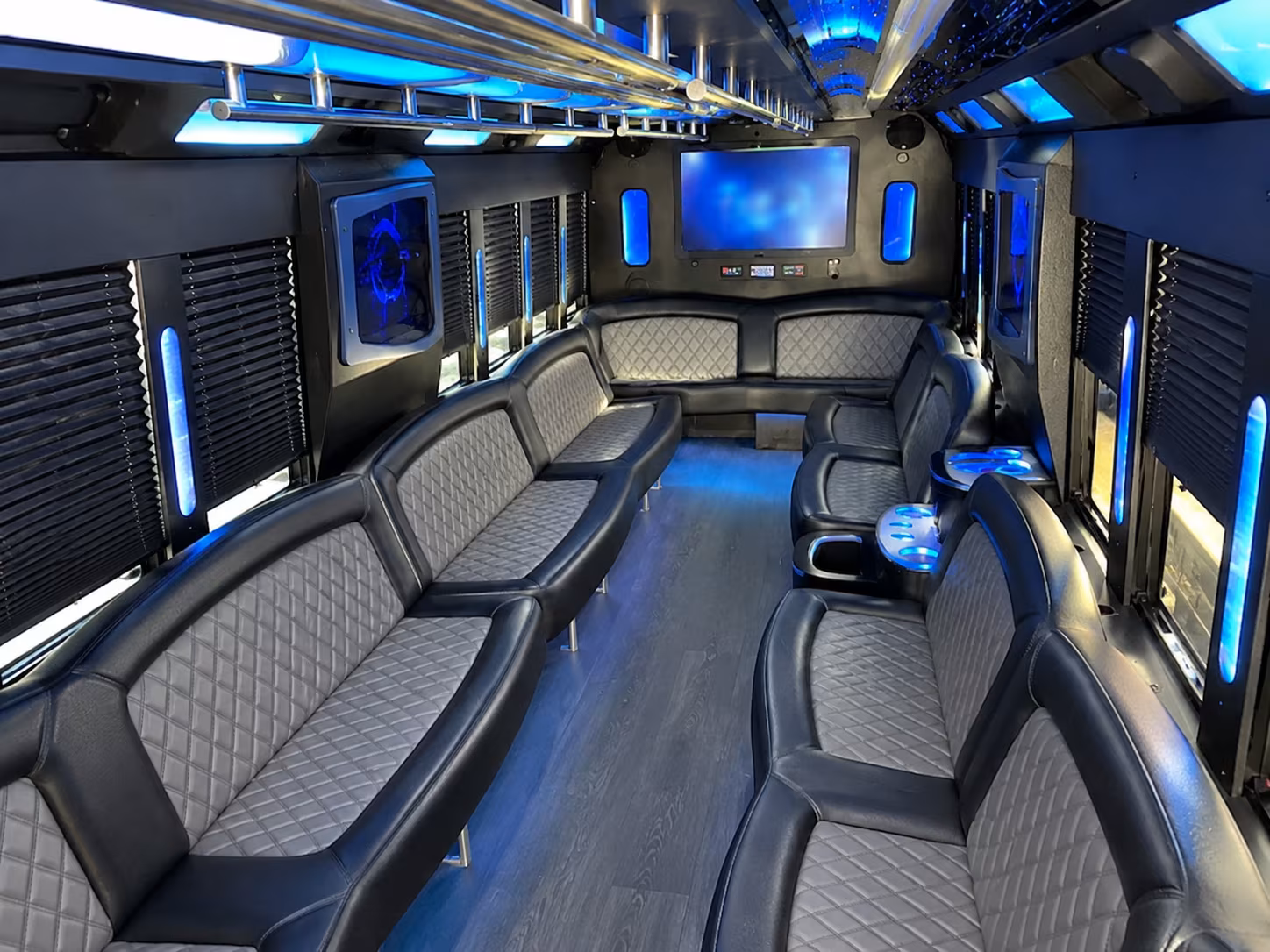 Pittsburgh Winery Tour & Pub Crawl Transportation party bus interior